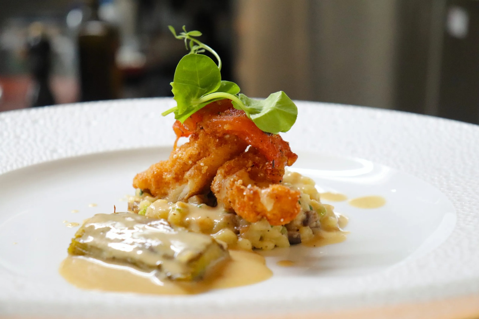 Detail van een culinair gerecht